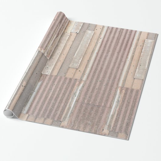 Metall und Holz Geschenkpapier (Ungerollt)