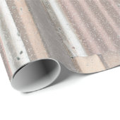 Metall und Holz Geschenkpapier (Rolleneckpunkt)