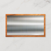 Metall- und Holzschliff | Hammer und Wrench Visitenkarte (Rückseite)