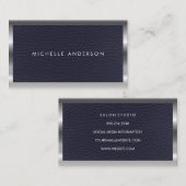 Metall und Leder Visitenkarte (Vorne/Hinten)