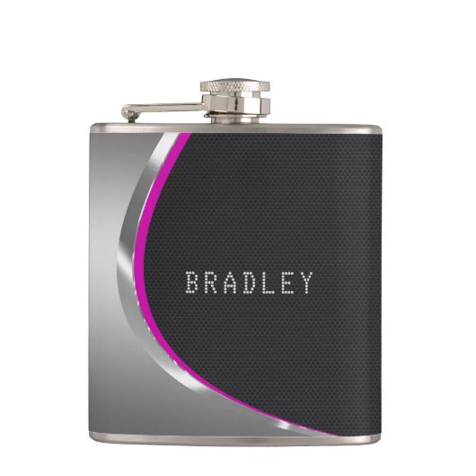 Metall und Perforiert Flachmann (Vorderseite)