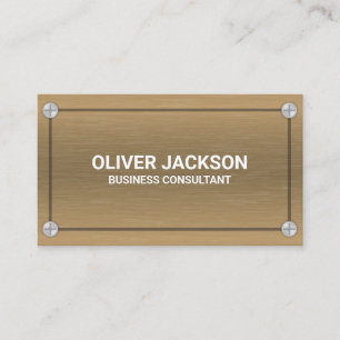 Metall und Schrauben Metallgewebe Visitenkarte