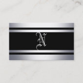 Metall und Schwarze Streifen Visitenkarte (Vorderseite)