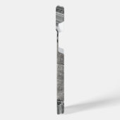 Metall- und Silbermarmor iPhone Hülle (Linke Seite)