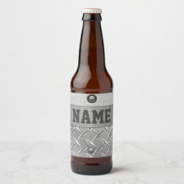Metall- und Stahlbieretikett Bierflaschenetikett