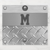 Metall- und Stahlliquor Alkoholflaschenetikett (Einzelnes Label)