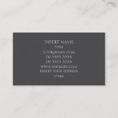 Metall Visitenkarte (Rückseite)