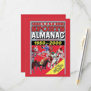 Metall-Wandkunst Sport-Almanach RSVP Karte