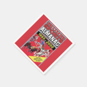 Metall-Wandkunst Sport-Almanach Serviette (Ecke)