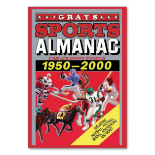 Metall-Wandkunst Sport-Almanach Tischnummer