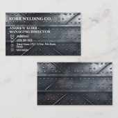 Metall wie Schweißen Visitenkarte (Vorne/Hinten)