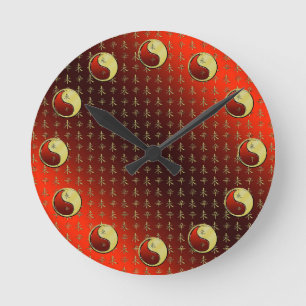 Metall Ziege Runde Wanduhr