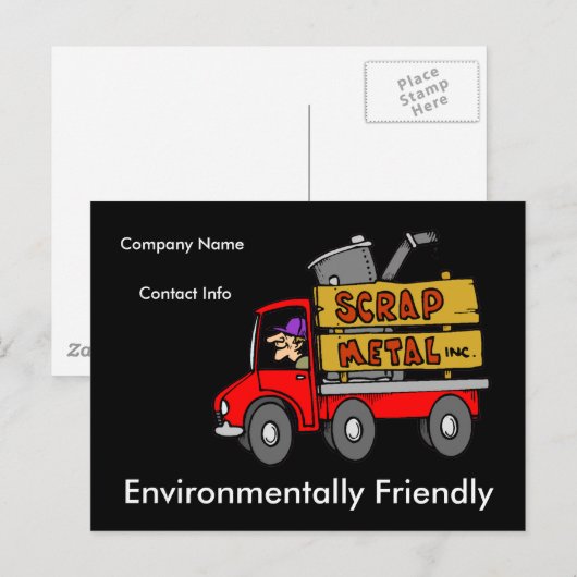 Metallabscheider Postkarte (Vorne/Hinten)