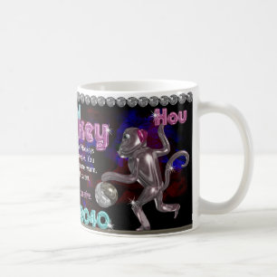 Metallaffe geboren im Jahre 1980, 2040 Kaffeetasse