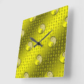 Metallaffe Quadratische Wanduhr (Winkel)