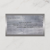 Metallaluminium | Blechrinde Visitenkarte (Rückseite)