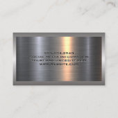 Metallaluminium | Construction Hat Logo Visitenkarte (Rückseite)