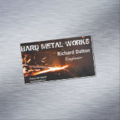 Metallarbeiten Magnetische Visitenkarte (Beispiel)