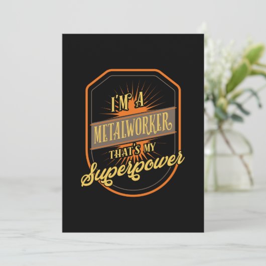 Metallarbeiter Einladung (Stehend Vorderseite)