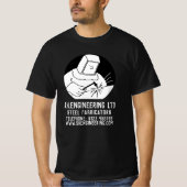Metallarbeiter in Stahlfabrikation oder Fabrikator T-Shirt (Vorderseite)