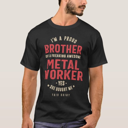 Metallarbeiter-Job Titel Geschenk T-Shirt (Vorderseite)