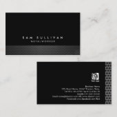 Metallarbeiter Metallgitter Texturhandelsfertigkei Visitenkarte (Vorne/Hinten)