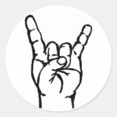 Metallaufkleber Runder Aufkleber (Vorderseite)