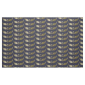 Metallaussehen Friedenszeichen mit Flügeln Stoff (Fat Quarter (45,7 x 55,9 cm))