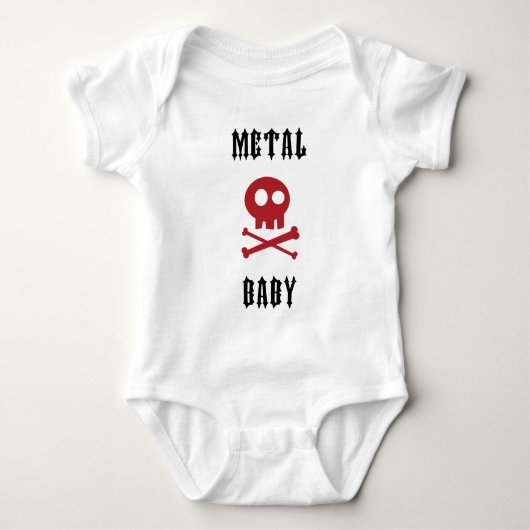 Metallbaby Baby Strampler (Vorderseite)