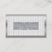 Metallbanner | Boho Pattern Visitenkarte (Rückseite)