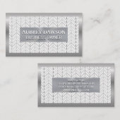 Metallbanner | Boho Pattern Visitenkarte (Vorne/Hinten)