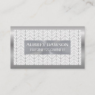 Metallbanner Boho Pattern Visitenkarte