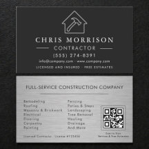 Metallbau-Konstruktion Schwarz Silber QR-Code