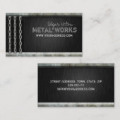 Metallbauingenieur - Visitenkarte für schwere Kett (Vorne/Hinten)