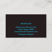 Metallbearbeitung und Schweißen von Visitenkarten Visitenkarte (Rückseite)