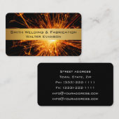 Metallbearbeitung und Schweißen von Visitenkarten Visitenkarte (Vorne/Hinten)