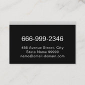 Metallbearbeitungs-Schweissdienst für Chrome Visitenkarte (Rückseite)