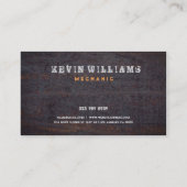 Metallbearbeitungsgeschäft Visitenkarte (Rückseite)