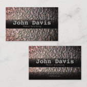 Metallbearbeitungskarte Visitenkarte (Vorne/Hinten)