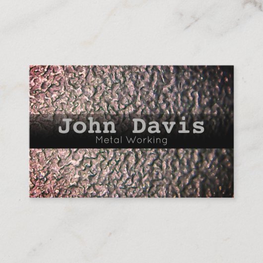 Metallbearbeitungskarte Visitenkarte (Vorderseite)
