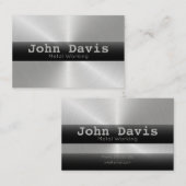 Metallbearbeitungskarte Visitenkarte (Vorne/Hinten)