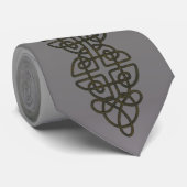 Metallbeschaffenheits-keltische Streifen-Krawatte Krawatte (Gerollt)