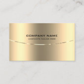 Metallblass Gold Design Edelstahl-Look Visitenkarte (Vorderseite)