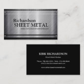 METALLblatt-ARBEITSKRAFT-VISITENKARTE Visitenkarte (Vorne/Hinten)