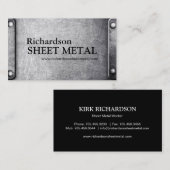 METALLblatt-ARBEITSKRAFT-VISITENKARTE Visitenkarte (Vorne/Hinten)