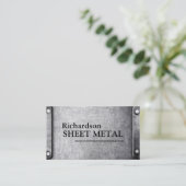 METALLblatt-ARBEITSKRAFT-VISITENKARTE Visitenkarte (Stehend Vorderseite)