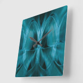 Metallblaue Glühen-Zahn-Zahnarzt-Wanduhr Quadratische Wanduhr (Winkel)