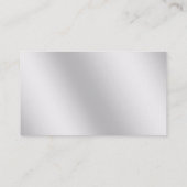 Metallblaues berufliches gestreiftes visitenkarte (Rückseite)