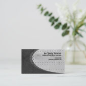 Metallblech Rivets Graue Visitenkarte (Stehend Vorderseite)