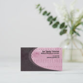 Metallblech Rivets Red Business Card Visitenkarte (Stehend Vorderseite)